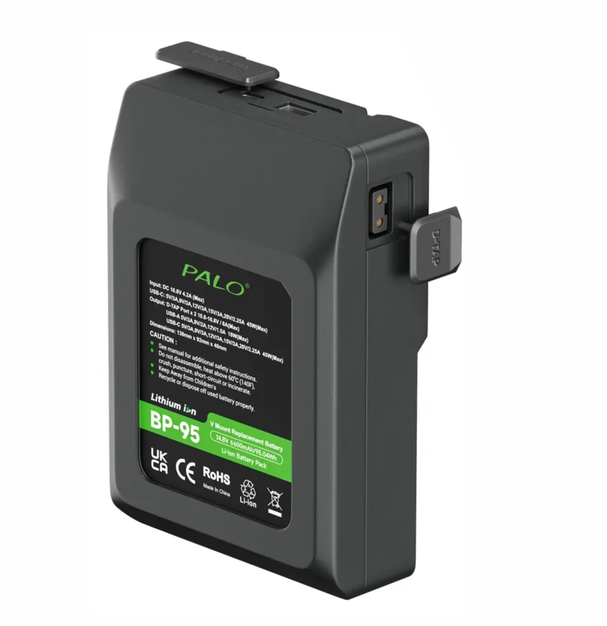 Batería V-mount Bp95 Con Usb-