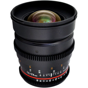 LENTE ROKINON 24mm T1.5 CINE DS (EF-Mount) - Rede M4 LENTE ROKINON 24mm T1.5 CINE DS (EF-Mount) - Rede M4